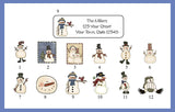 Personalized Prim SNOWMEN Address Labels Snowman, Return Address Labels - J & S Graphics