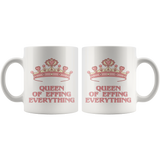 Queen of Effing Everything 11oz White COFFEE MUG #coffee - J & S Graphics