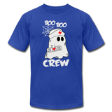 NURSE BOO BOO CREW Unisex Jersey T-Shirt by Bella + Canvas - royal blue