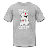 NURSE BOO BOO CREW Unisex Jersey T-Shirt by Bella + Canvas - heather gray