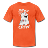 NURSE BOO BOO CREW Unisex Jersey T-Shirt by Bella + Canvas - orange