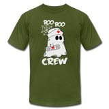 NURSE BOO BOO CREW Unisex Jersey T-Shirt by Bella + Canvas - olive