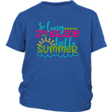 So Long Second Grade, Hello Summer Kids / Youth T-Shirt, 2nd Grade - J & S Graphics