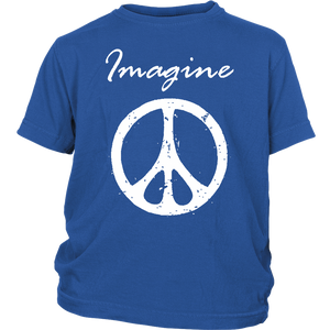 IMAGINE PEACE Youth Sleeve T-Shirt - J & S Graphics