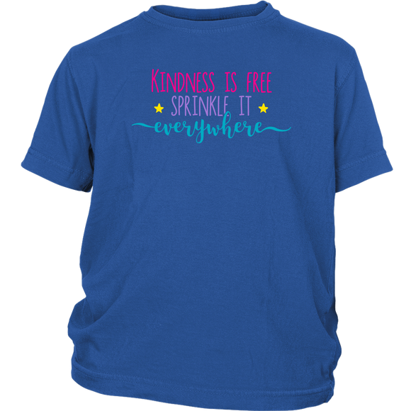 KINDNESS is FREE, Sprinkle it Everywhere Child/Youth T-Shirt - J & S Graphics