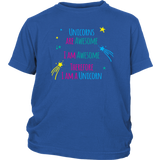 I AM an AWESOME UNICORN Youth T-Shirt - J & S Graphics