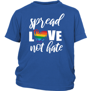 SPREAD LOVE NOT HATE Youth/Child T-Shirt