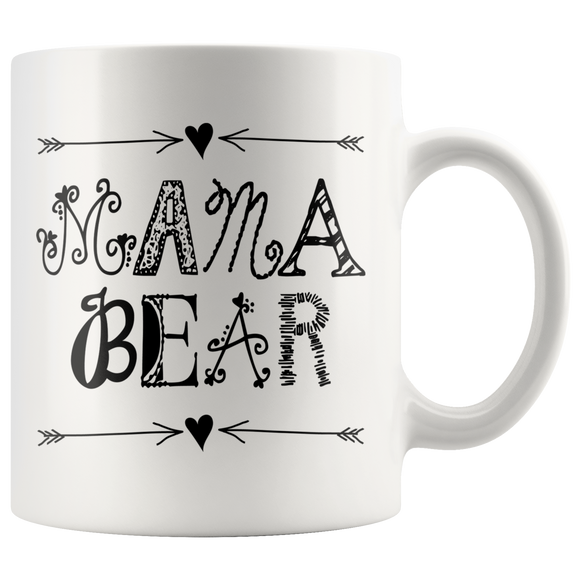 MAMA BEAR Coffee Mug, 11oz and 15oz - J & S Graphics