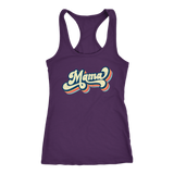 Retro 70's MAMA Women's Racerback Tank