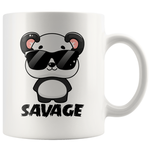 SAVAGE PANDA 11oz Coffee Mug - J & S Graphics