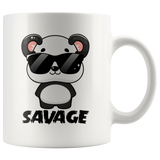 SAVAGE PANDA 11oz Coffee Mug - J & S Graphics