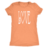 LOVE Women's Triblend T-Shirt - J & S Graphics