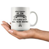 What Happens at the Campground 11oz or 15oz COFFEE MUG