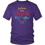 WELCOME TO OUR CAMPFIRE Unisex T-Shirt - J & S Graphics