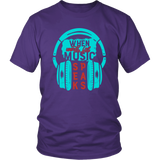 When Words Fail, Music Speaks Unisex T-Shirt - J & S Graphics