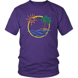 TROPICAL BEACH ISLAND Unisex T-Shirt - J & S Graphics