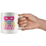 Training Mini Super Heroes Teacher 11oz Coffee Mug - J & S Graphics