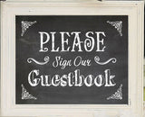 Rustic Look Sign our Guestbook, Instant Download 8x10 Printable Wedding or Any Event Sign - J & S Graphics