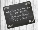 Rustic Look WEDDING MEMORIAL SIGN 8x10 Wedding Decor Print - J & S Graphics