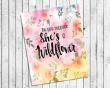 Do You Suppose She's a Wildflower Nursery 8x10 Wall Art Decor Watercolor Look Lewis Caroll - J & S Graphics