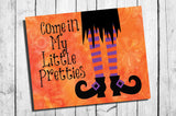 WITCH LEGS Halloween Wall Decoration 8x10 Typography Art Print - J & S Graphics