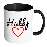 HUBBY Color Accent Coffee Mug - Choice of Color - J & S Graphics