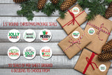 CHRISTMAS Designs 1.5" Round Gift or Order Packaging Business LABELS / SEALS 2