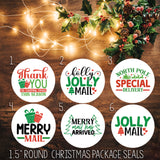 CHRISTMAS Designs 1.5" Round Gift or Order Packaging Business LABELS / SEALS 2