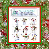 Personalized Cute Christmas and Holiday SNOWMEN Address Labels, Return Address Labels