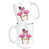 Mr. and Mrs. Flamingo 11oz or 15oz COFFEE MUGS