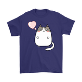Cute KAWAII CAT with Heart Unisex T-Shirt