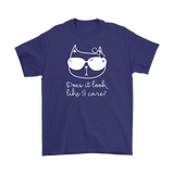 CATTITUDE Does it Look Like I Care? Men's T-Shirt - J & S Graphics