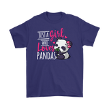 Just a Girl Who Loves Pandas Unisex T-Shirt