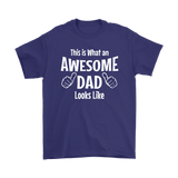 Father's Day Gift This is what an Awesome Dad Looks Like Mens T-Shirt - J & S Graphics