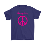 IMAGINE PEACE Men's T-Shirt, Peace Sign - J & S Graphics