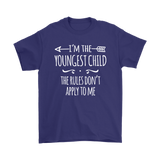 I'm the Youngest Child Men's T-Shirt, The Rules Don't Apply to Me - J & S Graphics