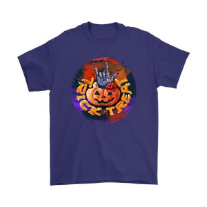 TRICK or TREAT Jack 'O Lantern and Ghoul Hand HALLOWEEN Unisex T-Shirt