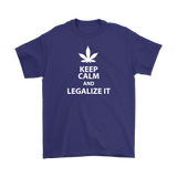 Keep Calm and Legalize It Men's T-Shirt - J & S Graphics