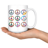 PEACE Sign Collection Design Coffee Mug 11oz or 15oz