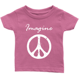 IMAGINE PEACE Short Sleeve Infant T-Shirt - J & S Graphics