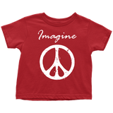 IMAGINE PEACE Short Sleeve Toddler T-Shirt - J & S Graphics